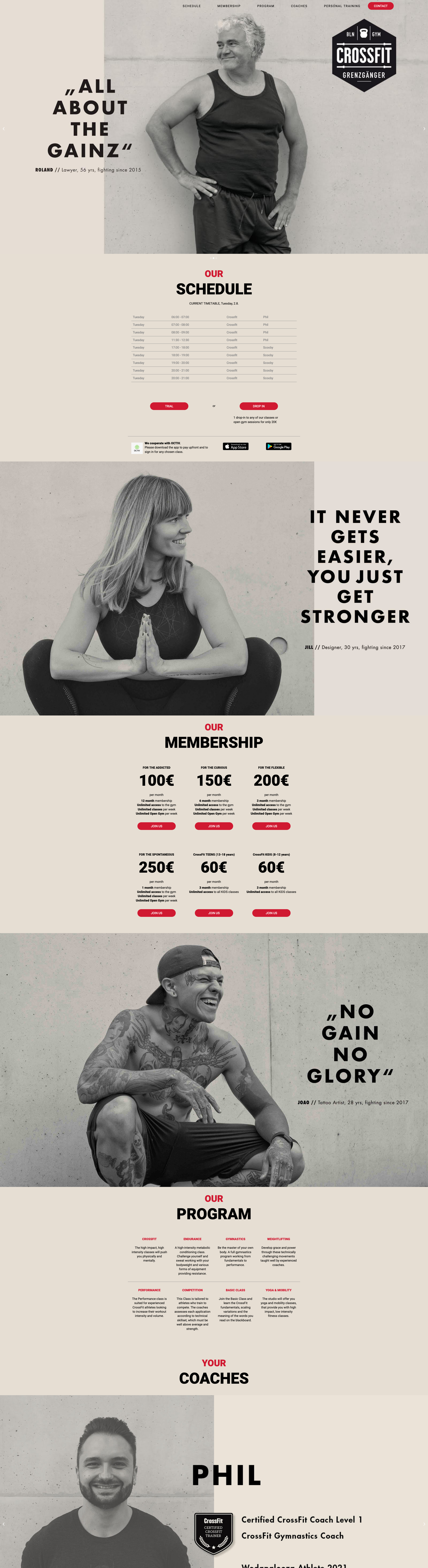 CrossFit Grenzgänger website